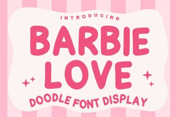 Barbielove Regular: A Playful Display Font for Small Business Branding
