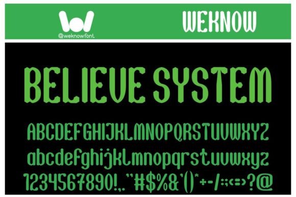 Believe System: A Retro Display Typeface for Modern Branding