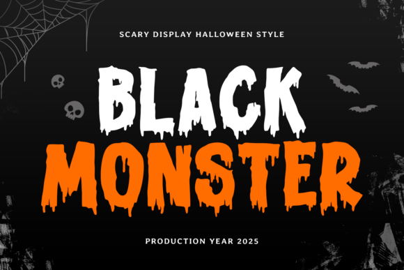 Black Monster Typeface: A Bold Display Font for Editorial Design