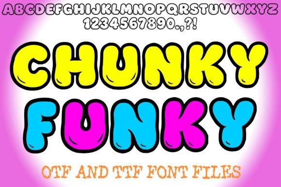 Chunky Funky Display Font for Bold Web Design
