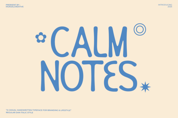 Designing with Calm Notes: A Handwritten Display Typeface for Editorial Warmth