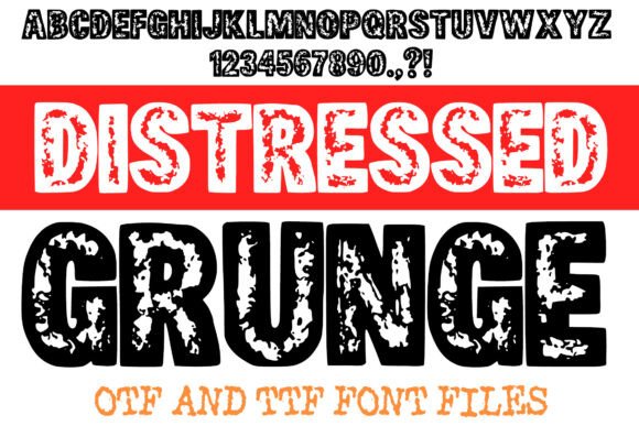 Distressed Grunge: The Ultimate Display Font for Bold Campaigns
