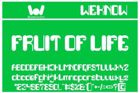 Fruit of Life: A Modern Display Font for Creative Projects