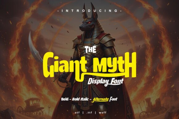 Giant Myth: Bold Display Fonts for Editorial Impact