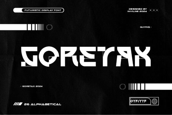 Goretax: The Futuristic Display Font for Bold Tech Campaigns