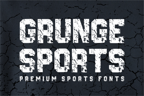 Grunge Sports: A Bold Display Font for Modern Digital Branding