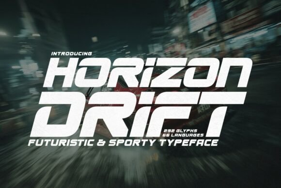 Horizon Drift: The Bold Typeface for High-Octane Crafts
