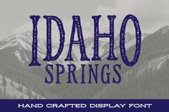 Idaho Springs: A Rugged Display Typeface for Editorial Design