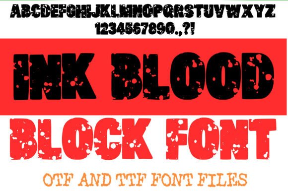 Ink Blood: A Powerful Display Font for Bold Business Branding