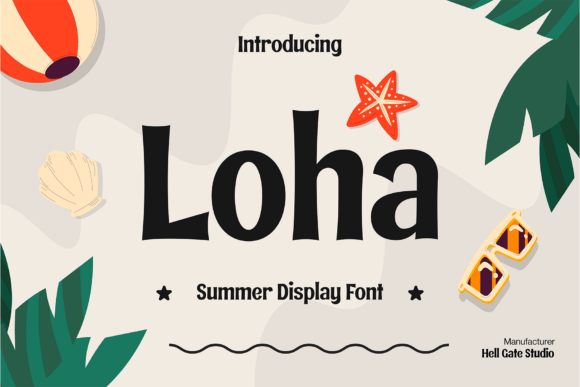 Loha Typeface: The Ultimate Summer Display Font for Branding Projects