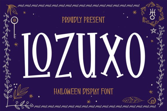 Lozuxo: The Quirky Display Font for Spooky Editorial Design
