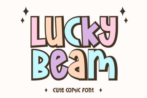 Lucky Beam Display Font for Playful Brand Identity