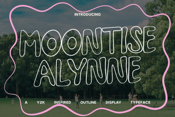 Moontise Alynne: The Y2K Display Font for Nostalgic Campaigns