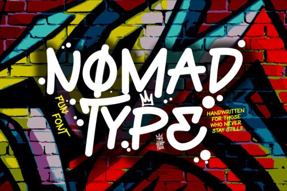 Nomad Type: A Handwritten Display Font for Modern Editorial Design