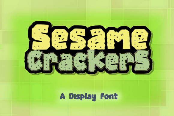 Sesame Crackers: The Fun Display Font for Bold Campaigns