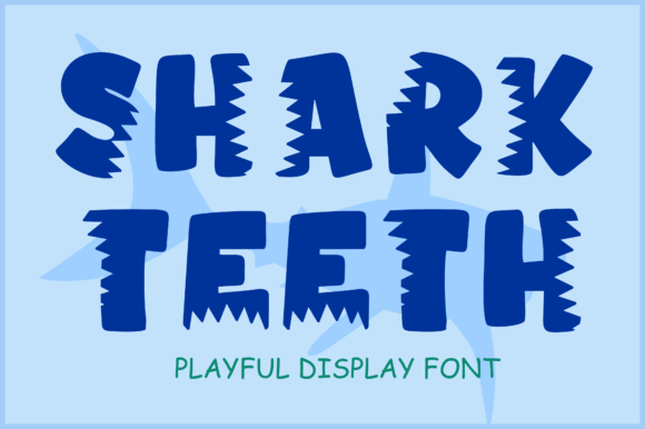 Shark Teeth: The Bold Display Font for Ocean-Themed Digital Brands