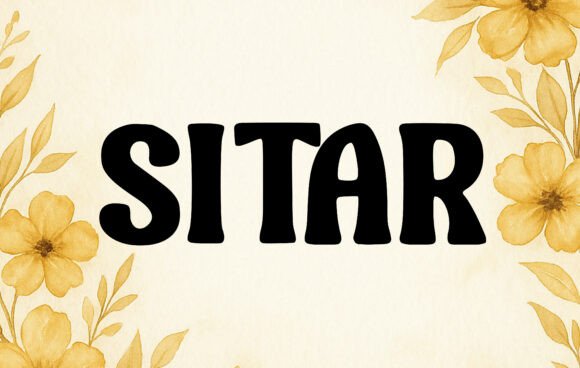 Sitar: A Bold Retro Display Font for Playful Branding