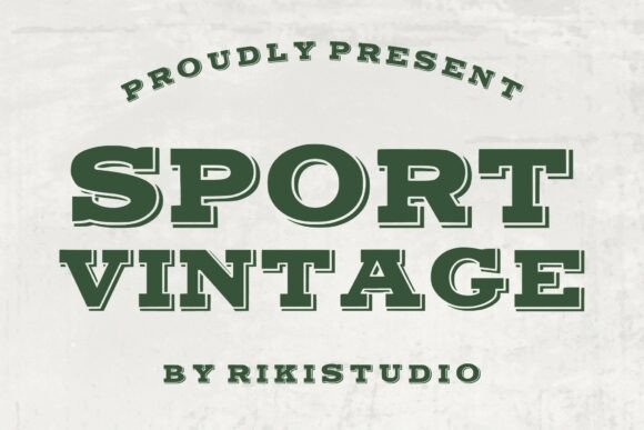 Sport Vintage: A Retro Display Typeface for Bold Campaigns