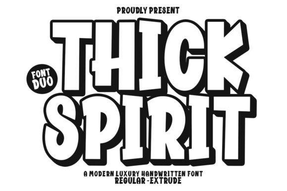 Thick Spirit: The Captivating Display Font for Joyful Branding
