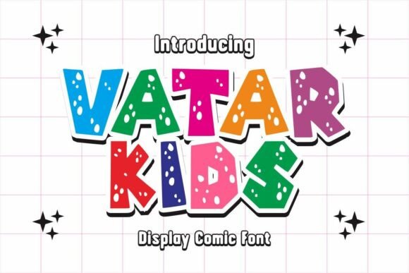 Vatar Kids: A Playful Display Font for Distinctive Brand Identity