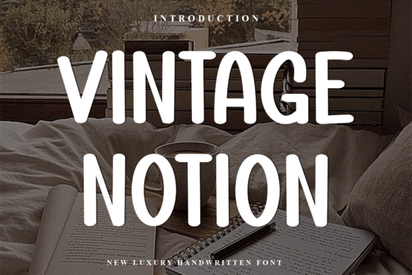 Vintage Notion: A Festive Display Typeface for Holiday Crafts