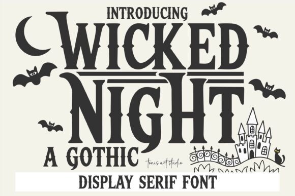 Wicked Night: A Bold Gothic Typeface for Dramatic Branding