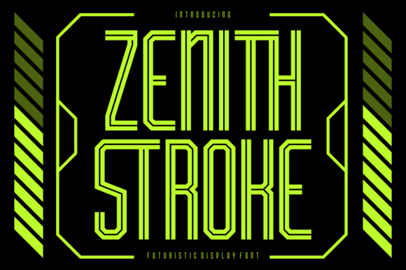 Zenith Stroke: The Futuristic Display Font for High-Tech Campaigns